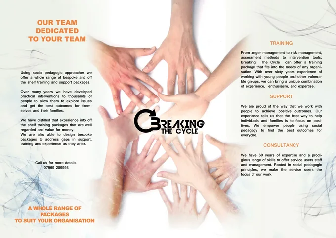Breaking The Cycle — brochure spread