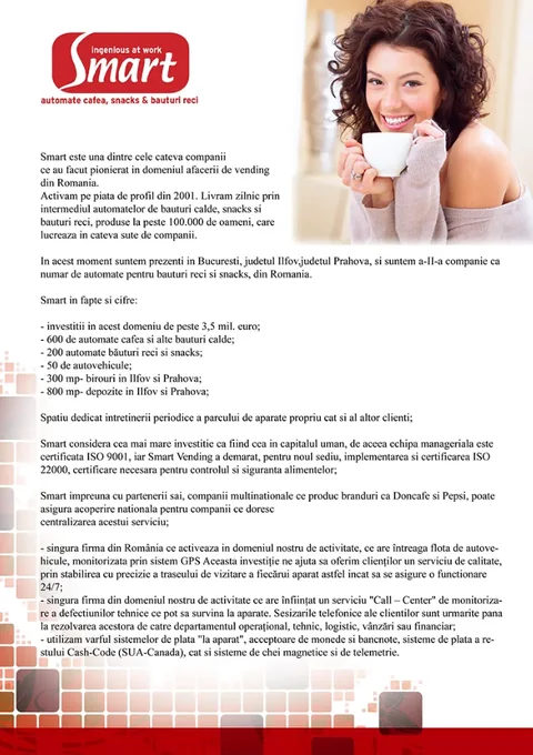 Corporate promotional layout