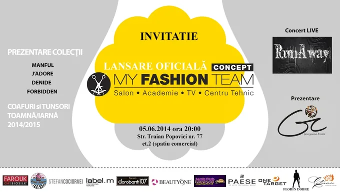 Event invitation — My Fashion Team