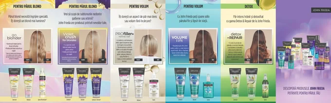 John Frieda — promotional layout