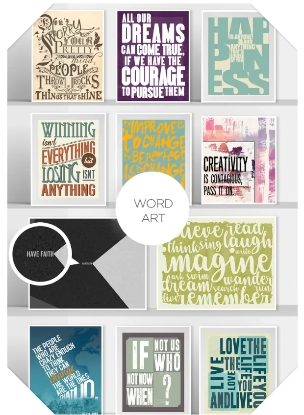 Rainbow Design Word Art portfolio preview